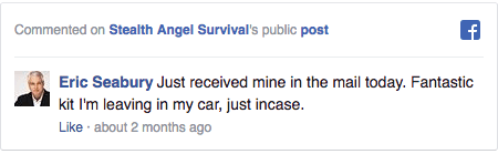 Stealth Angel Survival Facebook Comment